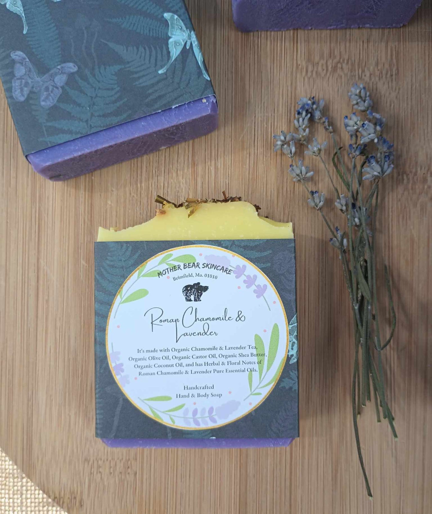 Organic Roman & Chamomile Handcrafted Hand and Body Bar Soap