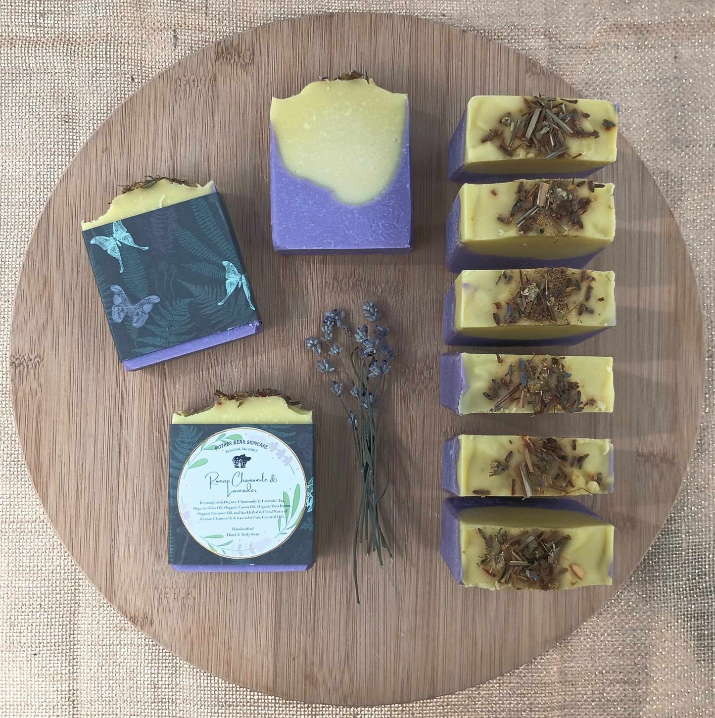 Organic Roman & Chamomile Handcrafted Hand and Body Bar Soap