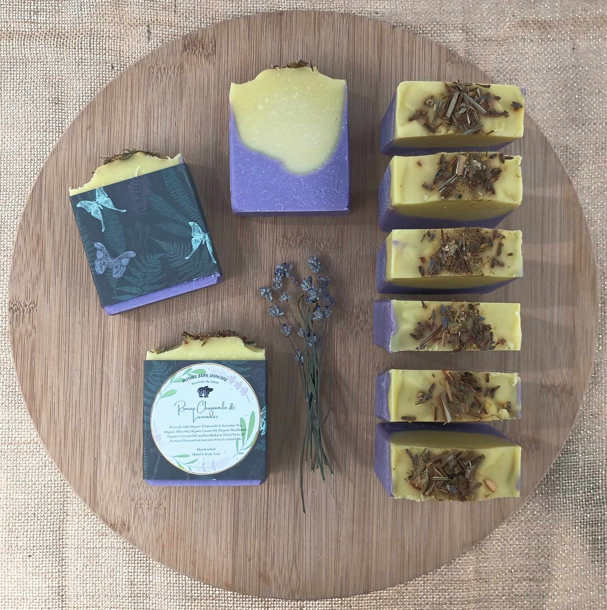 Organic Roman & Chamomile Handcrafted Hand and Body Bar Soap