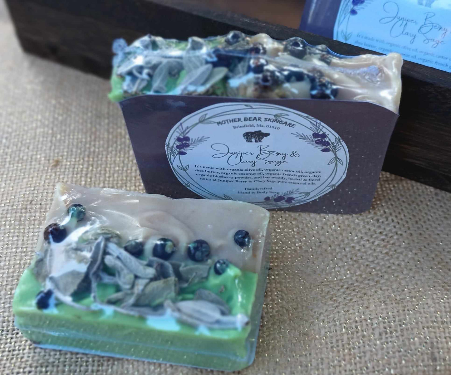 Juniper Berry & Clary Sage Organic Bar Soap