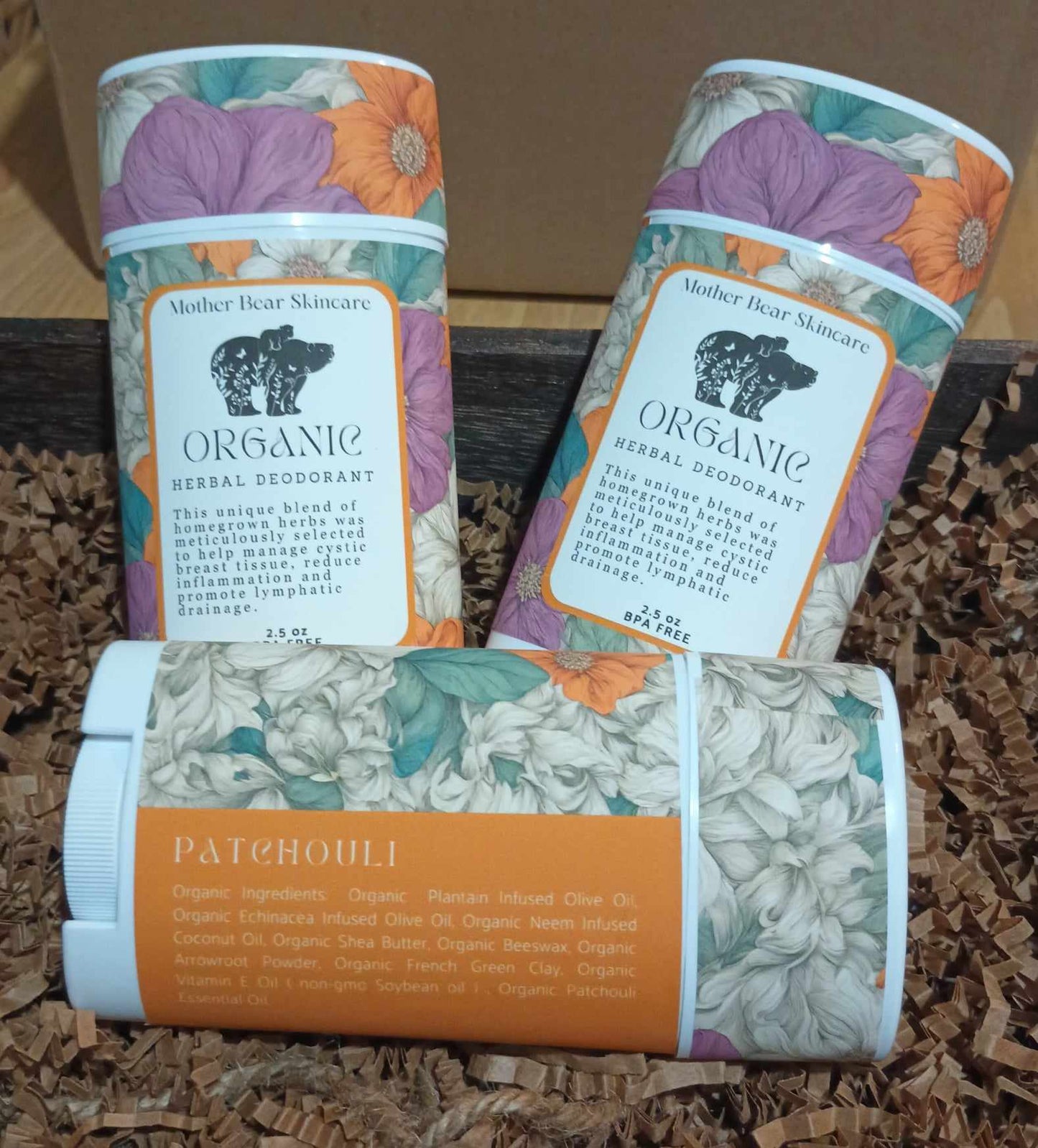 Organic homegrown herbal deodorant