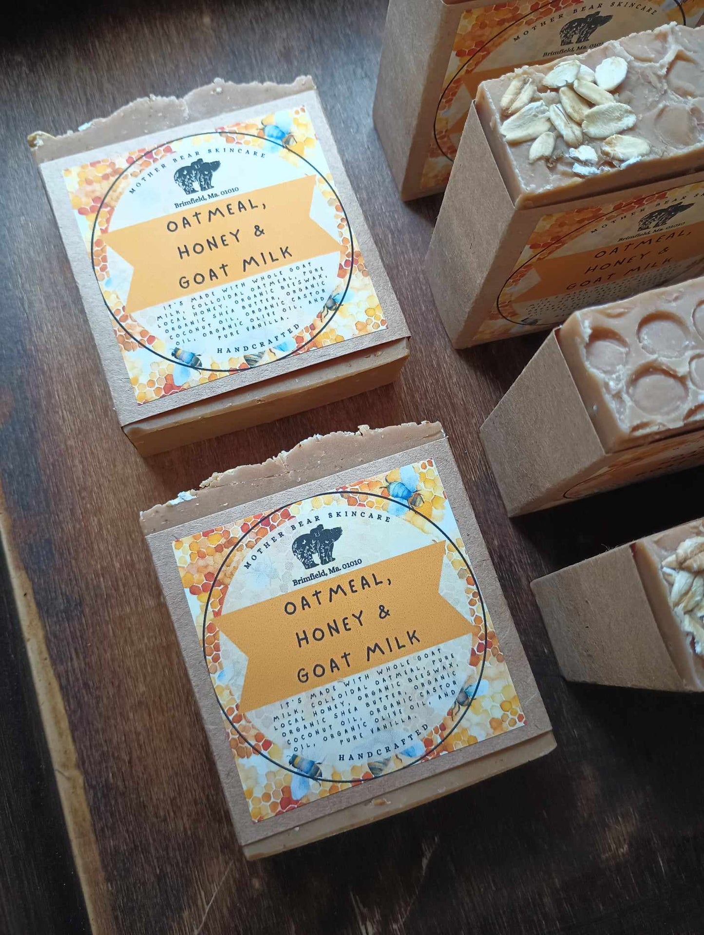Organic Oatmeal, Honey & Goat Milk Bar Soap