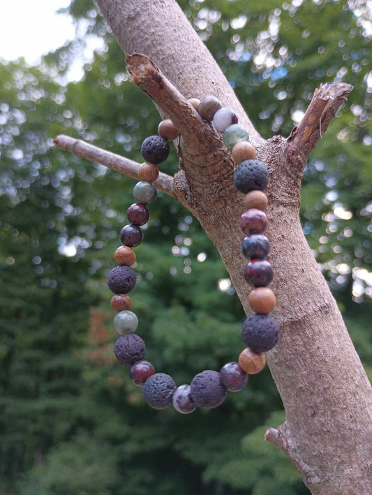 Handmade Lava Stone Jewelry made with Naturally Sourced Lava Stones to Promote Emotional & Spiritual Healing.