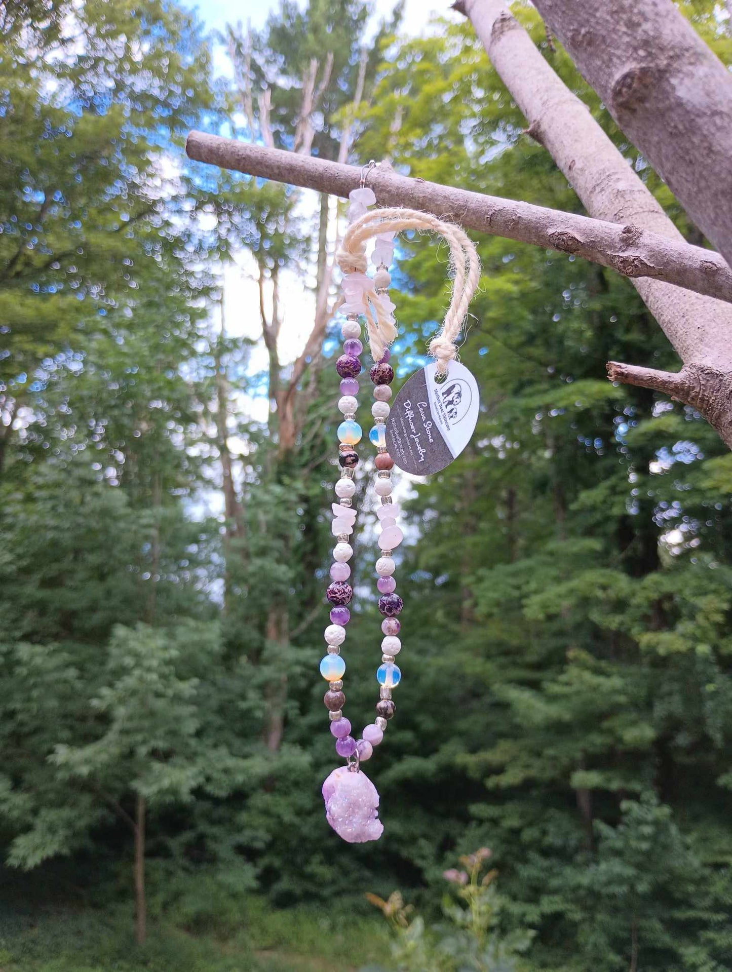 Handmade Lava Stone Necklace made with Naturally Sourced Lava Stones to Promote Emotional & Spiritual Healing~Apparel & Accessories~Jewelry~Necklaces