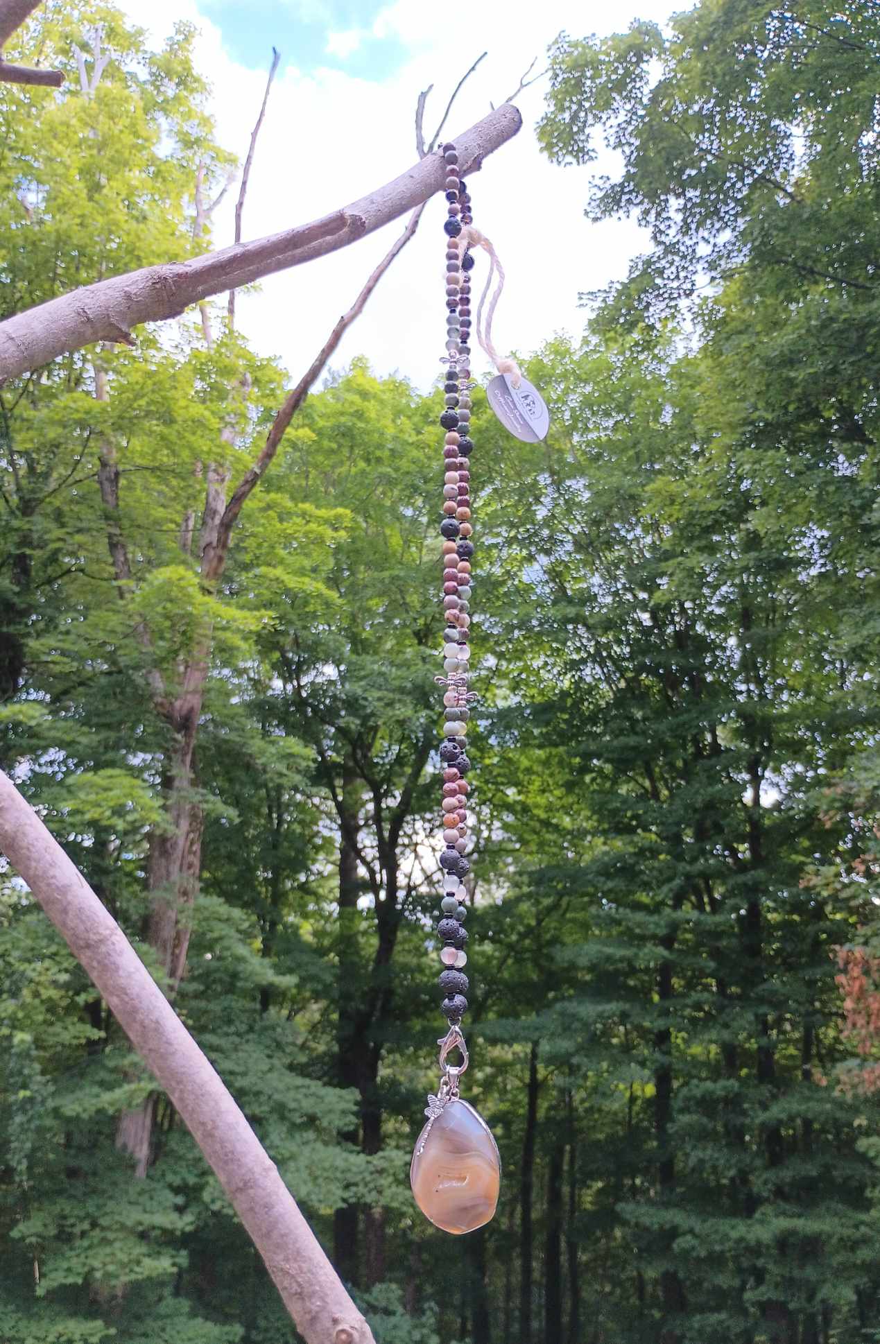 Handmade Lava Stone Necklace made with Naturally Sourced Lava Stones to Promote Emotional & Spiritual Healing~Apparel & Accessories~Jewelry~Necklaces