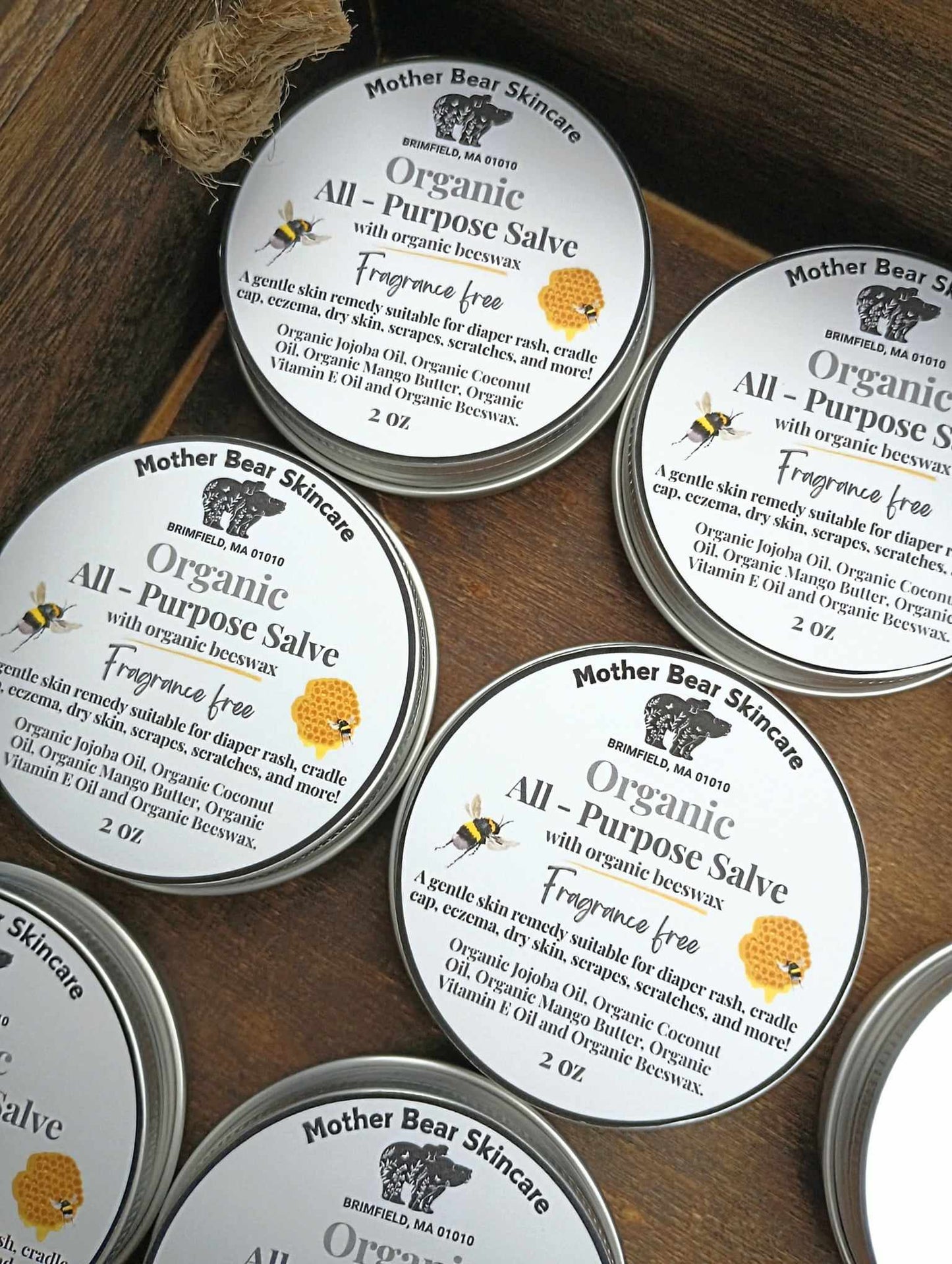 Organic All-Purpose Salve - Fragrance Free for Sensitive Skin