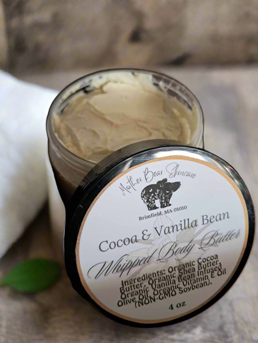 cocoa & vanilla bean whipped body butter