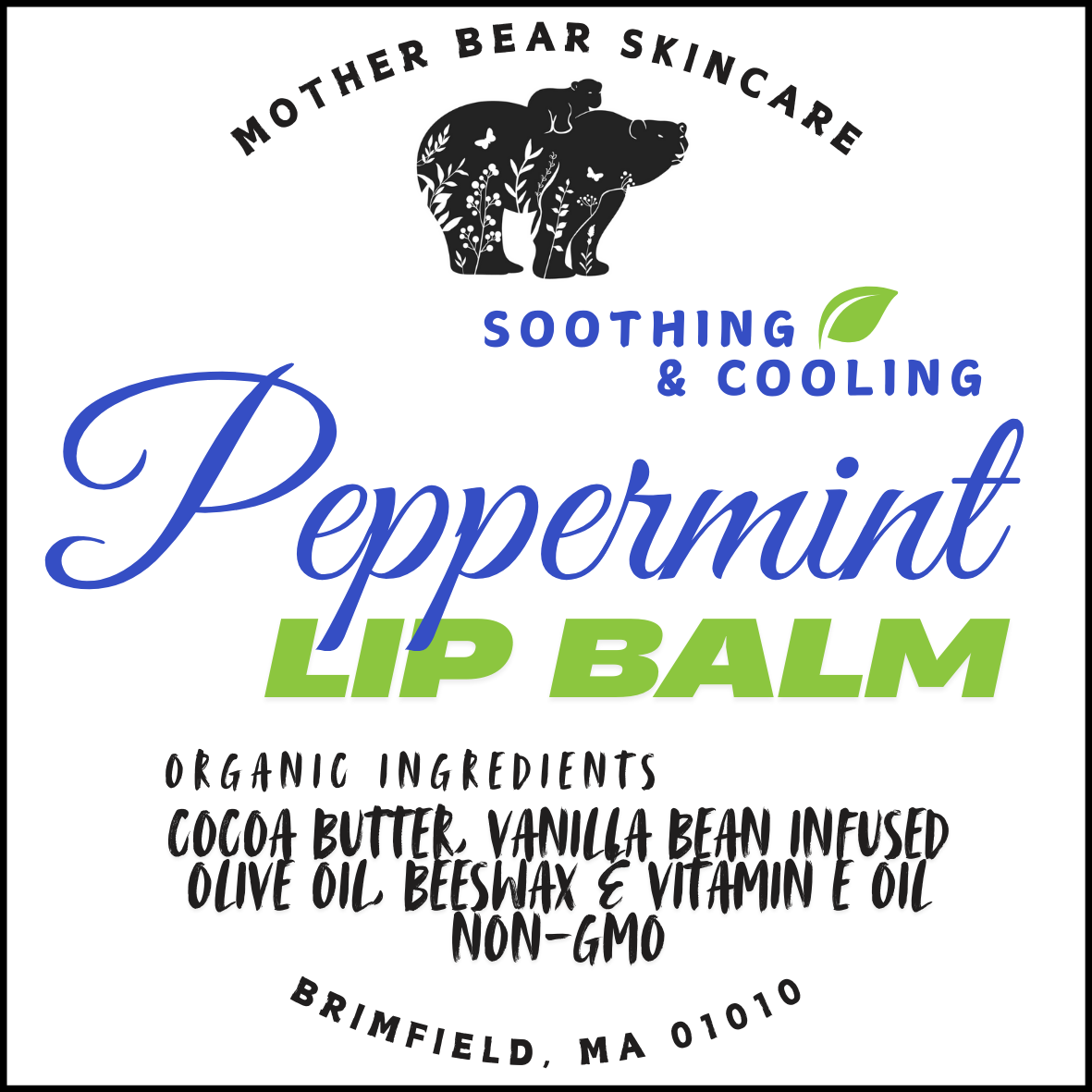 Soothing & Cooling Peppermint Lip Balm