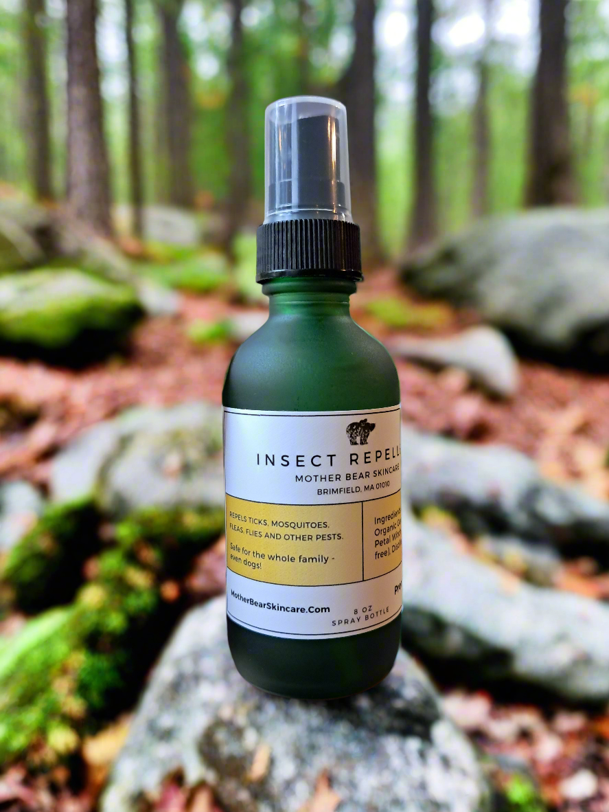 Natural Geranium Insect Repellent, Safe for Dogs, Repels Ticks, Fleas, Flies, Mosquitoes, Safe for Kids.