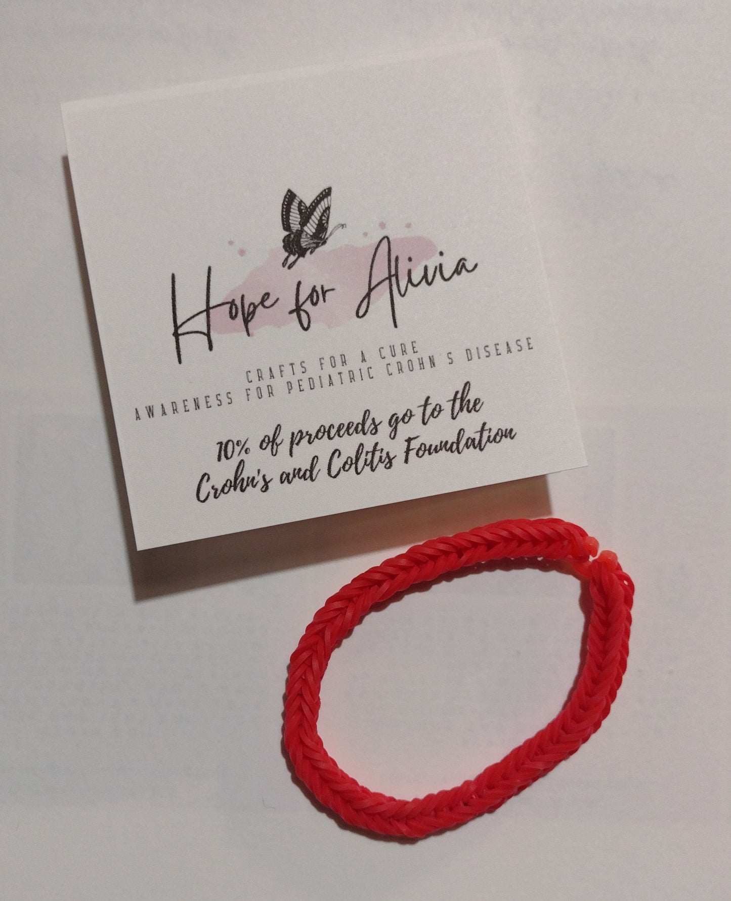 Adult loom bracelet~one size fits most