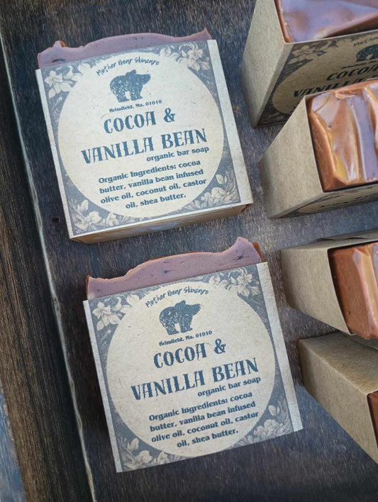 Organic Cocoa & Vanilla Bean Hand and Body Bar Soap