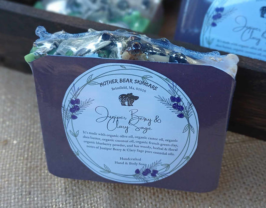 Juniper Berry & Clary Sage Organic Bar Soap