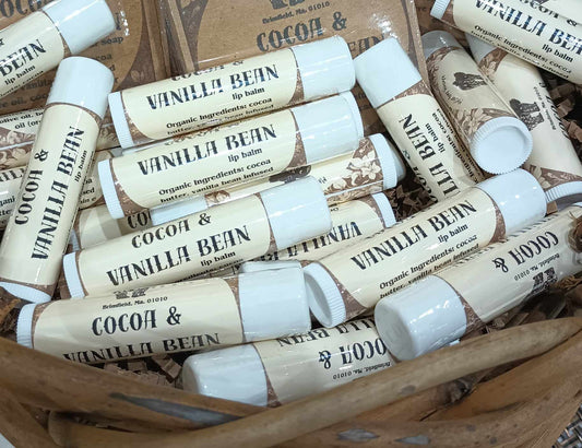 cocoa and vanilla bean lip balm