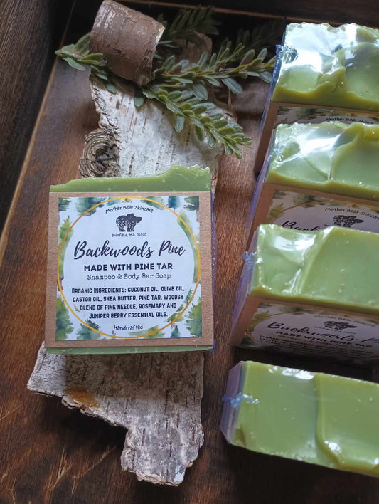 Organic Backwoods Pine Body and Shampoo Bar Soap