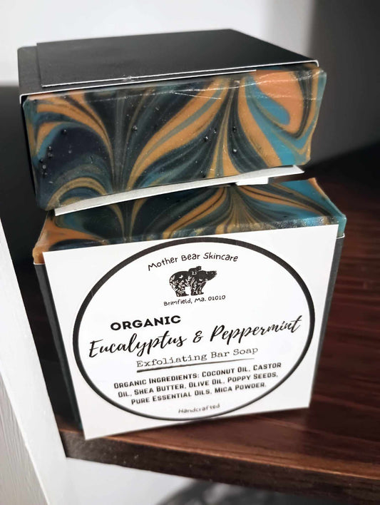 Organic Eucalyptus & Peppermint Exfoliating Bar Soap