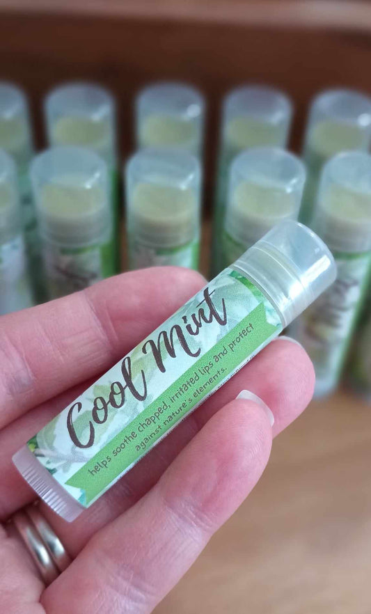 🌿✨ Behold the enchanting Cool Mint Lip Balm