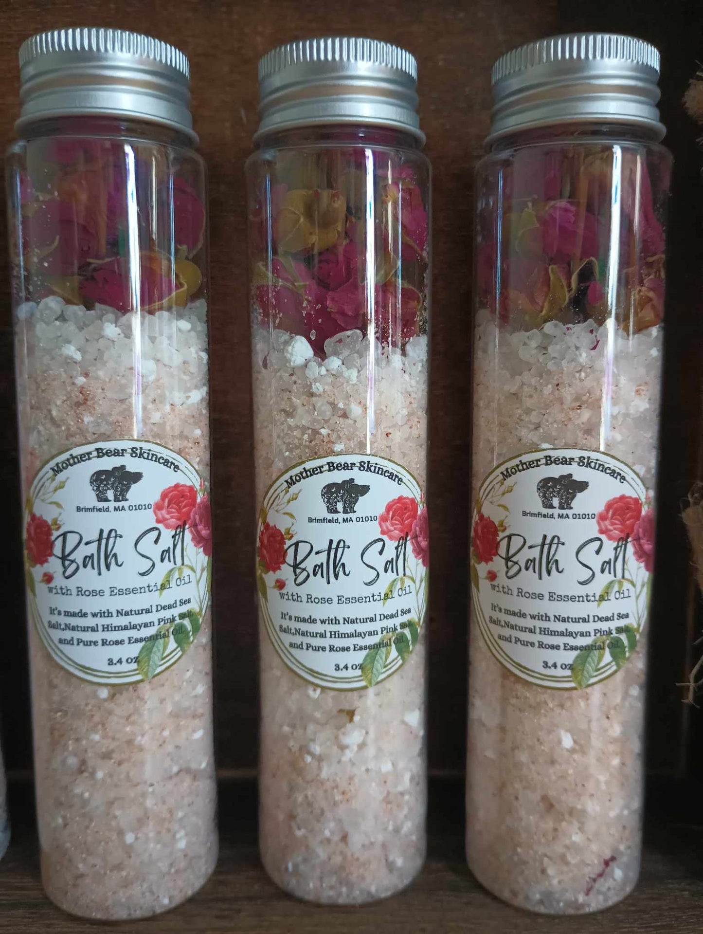 All Natural Rose Bud Bath Salt