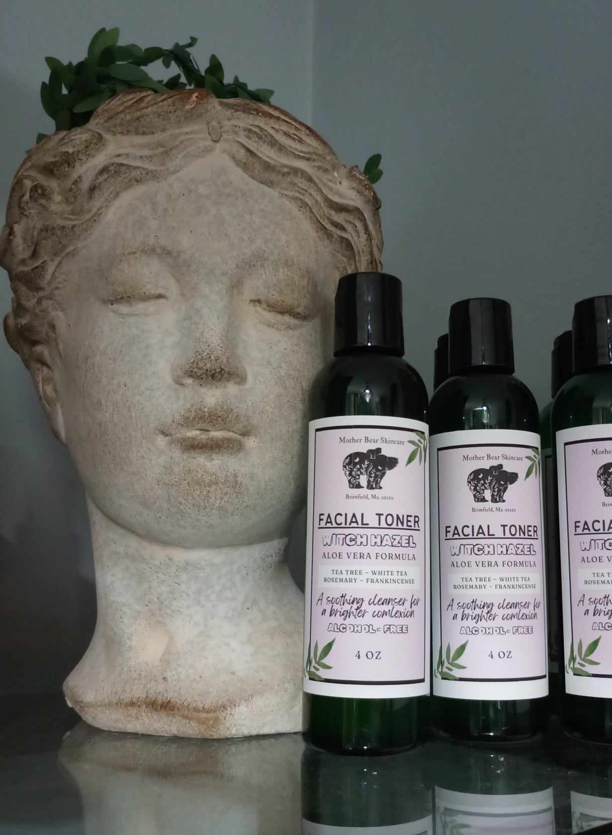 All Natural Facial Toner, Alcohol Free Witch Hazel, Aloe Vera, Natural Cleanser, Hydrating, All Skin Types