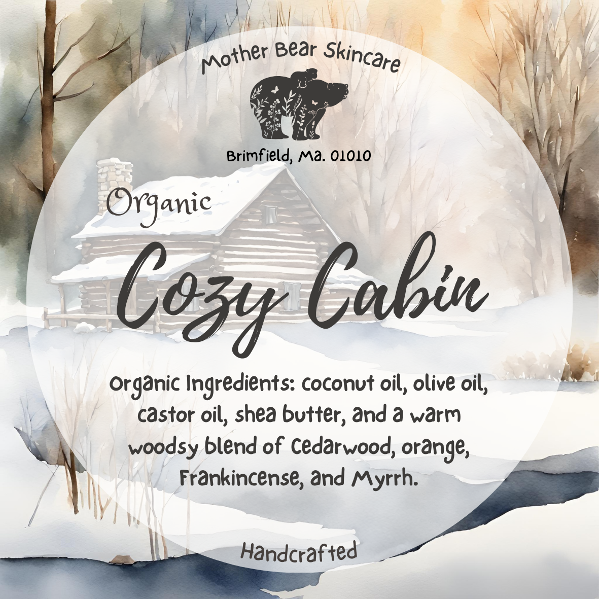 Organic Cozy Cabin Bar Soap