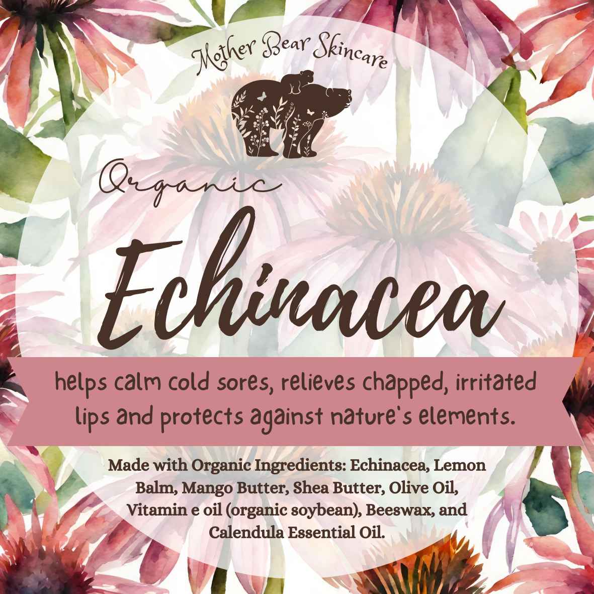 Organic Echinacea Lip Balm