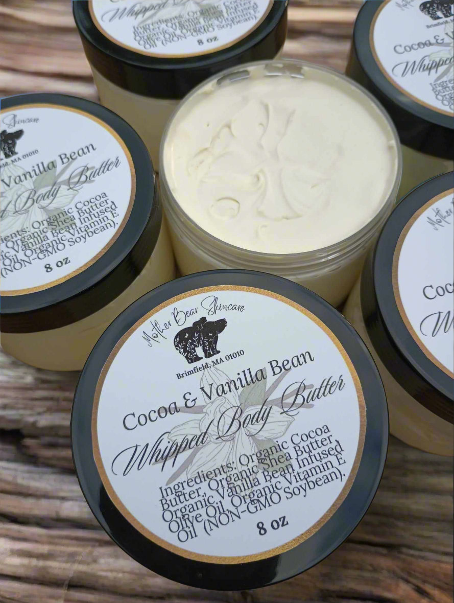 Organic Cocoa & Vanilla Bean Whipped Body Butter