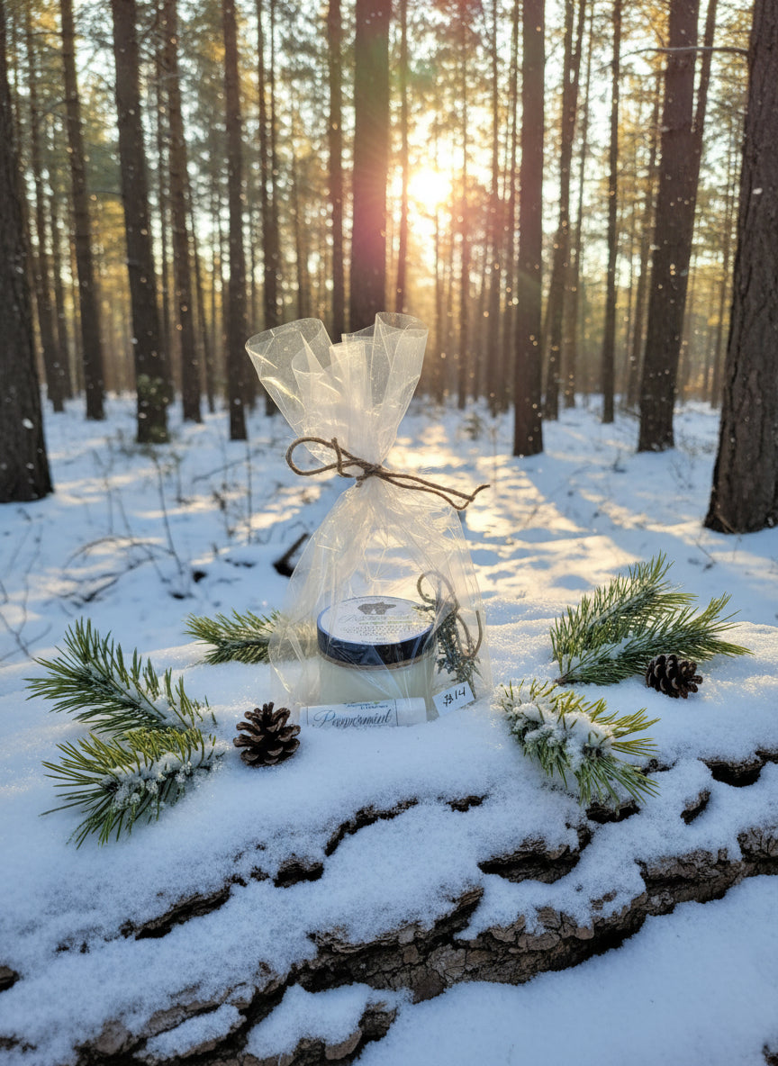 whipped organic peppermint sugar scrub