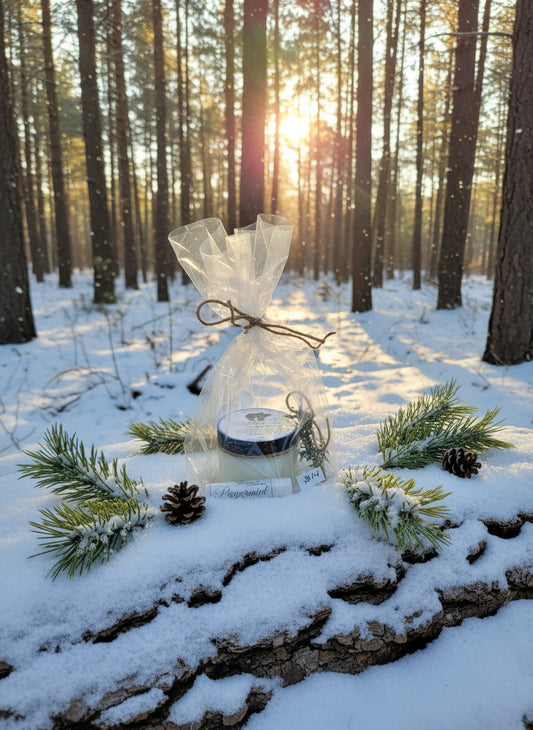 whipped organic peppermint sugar scrub