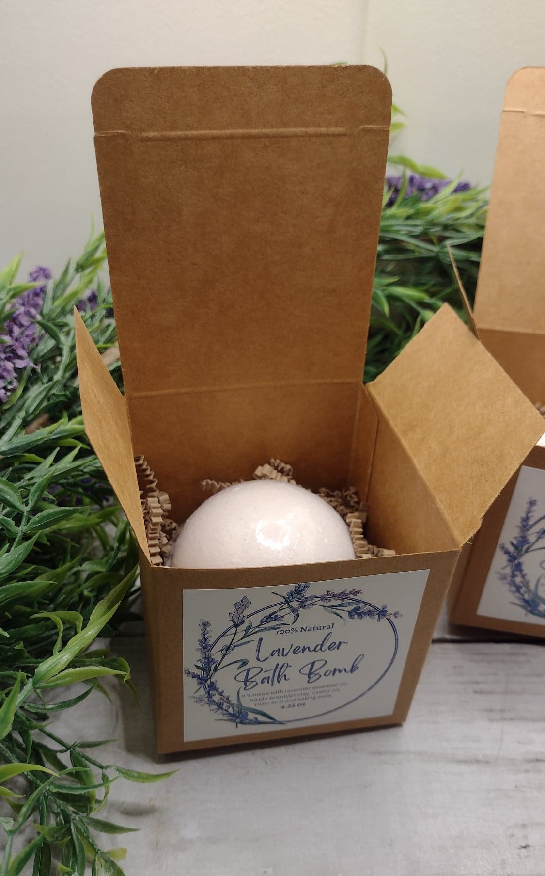 Lavender Bath Bomb ~ Natural & Organic Ingredients ~ Luxury Bath
