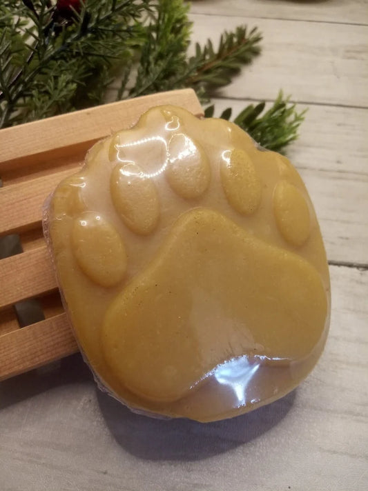Mother Bear Skincare's Natural Licorice Root Soap Bar ~ Bear Paw Soap ~ Moisturizing ~ Unscented ~ For Kids and Adults with Sensitive Skin.